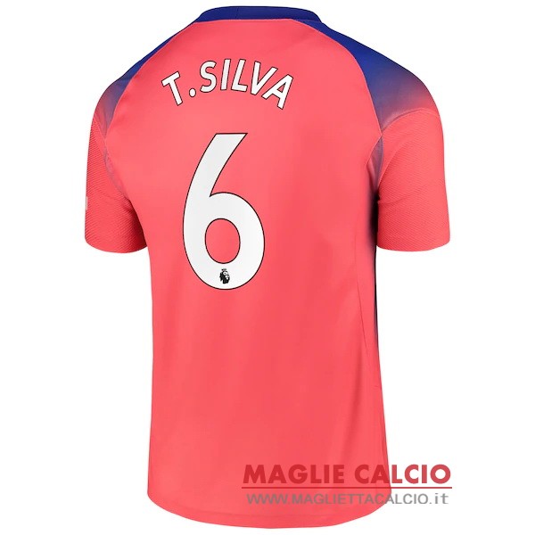 nuova maglietta chelsea 2020-2021 t. silva 6 terza
